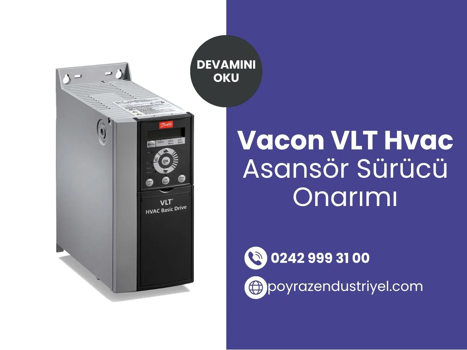 Vacon VLT Hvac Asansör Sürücü Onarımı